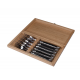 Set of 6 forks Laguiole Prestige - Ebony wood