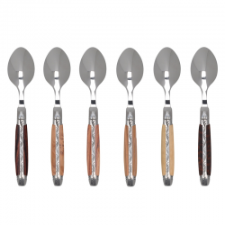 Laguiole Prestige - coffee/tea spoons wooden handle