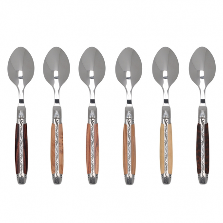 Laguiole Prestige - coffee/tea spoons wooden handle