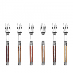 Laguiole Prestige - cake forks wooden handle