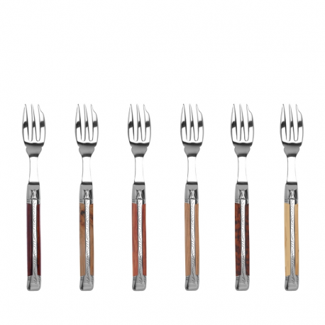 Laguiole Prestige - cake forks wooden handle