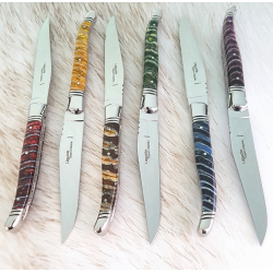 6 couteaux Laguiole Prestige - Molaires de Mammouth