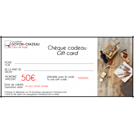 50€ Gift Certificate