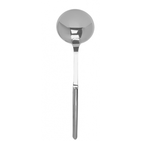 Le Thiers Prestige stainless steel  soup ladle - sandblasted finish