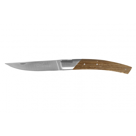 Le Thiers Pirou 1 bolster folding knife, 12cm Sandvick blade Oak wood