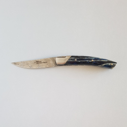 Special edition Le Thiers Pirou 10cm damascus mammoth molar NAVY BLUE