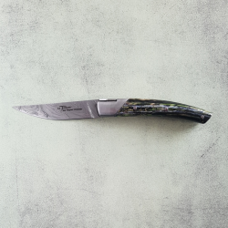 Special edition Le Thiers Pirou 10cm damascus mammoth molar GREEN