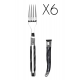 Table fork Laguiole Avantage - Pearly black